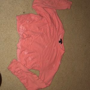 cropped long sleeve shirt